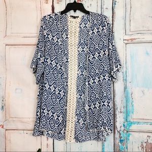 Try This! Boho Open Front Short Kimono